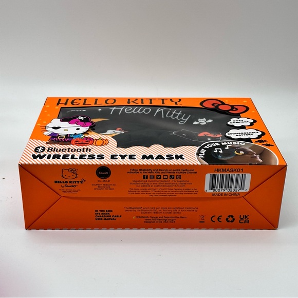 Sanrio Hello Kitty Happy Halloween Bluetooth Wireless Eye Mask - Picture 5 of 6